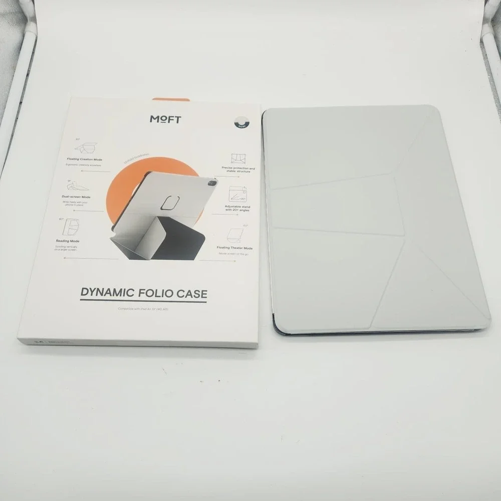 MOFT Dynamic Folio Case iPad Air 13 M2 M3 M4 Magnetic Stand 20+ Angles Gray